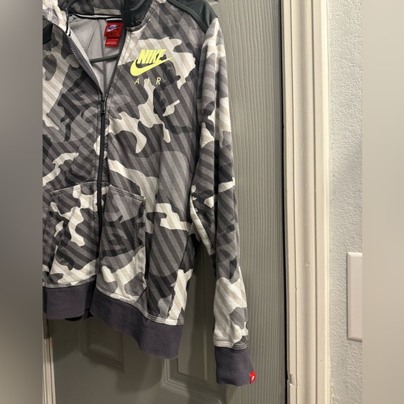 Nike youth full zippered hoodie jacket urban gray camo boys Large - Picture 5 of 12